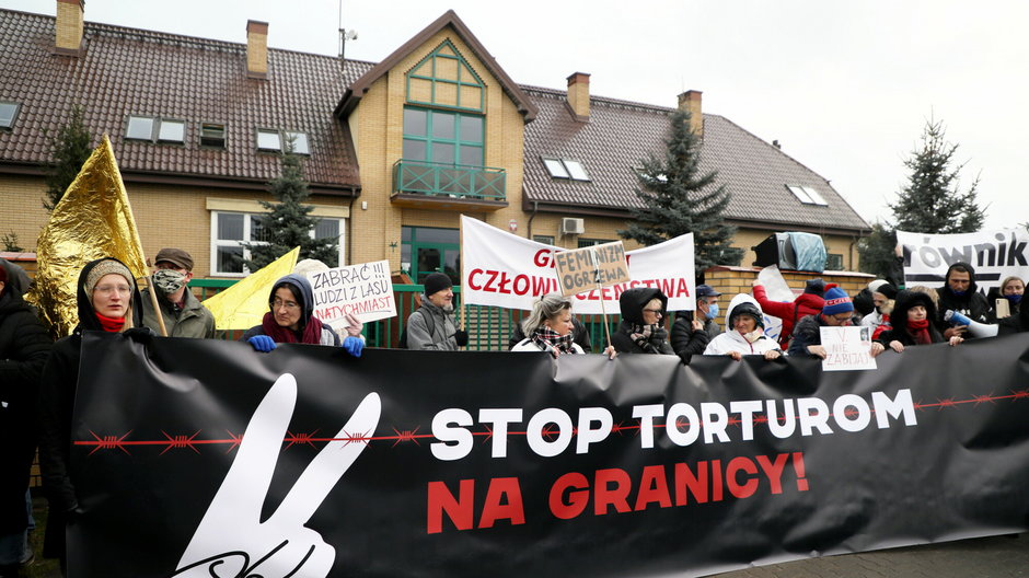 Protest "Matki na granicę" w Michałowie