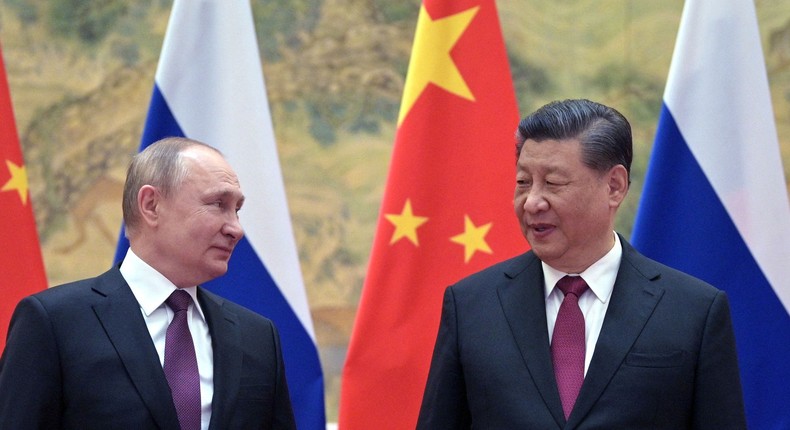 Russian President Vladimir Putin and Chinese President Xi Jinping.