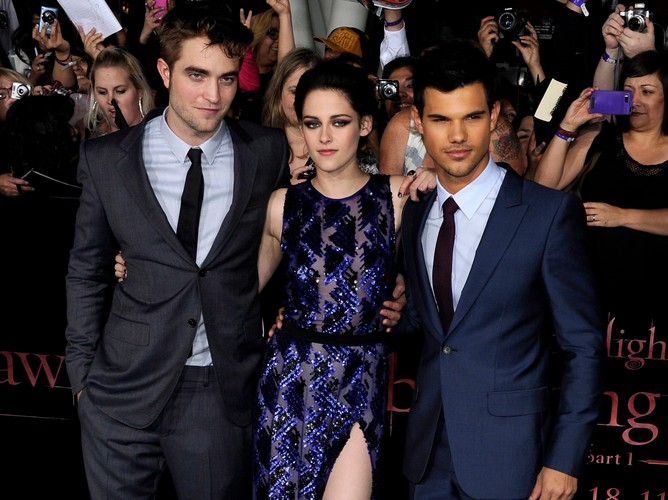Kristen Stewart, Robert Pattinson i Taylor Lautner