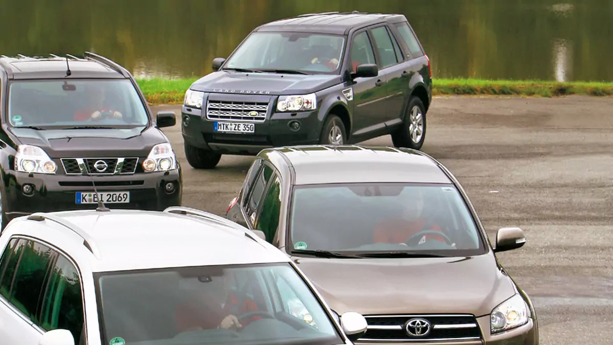 Automatyczne i oszczędne SUV-y: Land Rover Freelander kontra Nissan X-Trail, Toyota RAV4 i VW Tiguan