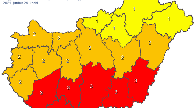 Figyelmeztetést adtak ki a kánikula miatt június 29-re