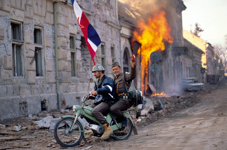 Sa fotoaparatom na ratištu: Jedna od fotografija nastala u Vukovaru tokom ratova devedesetih