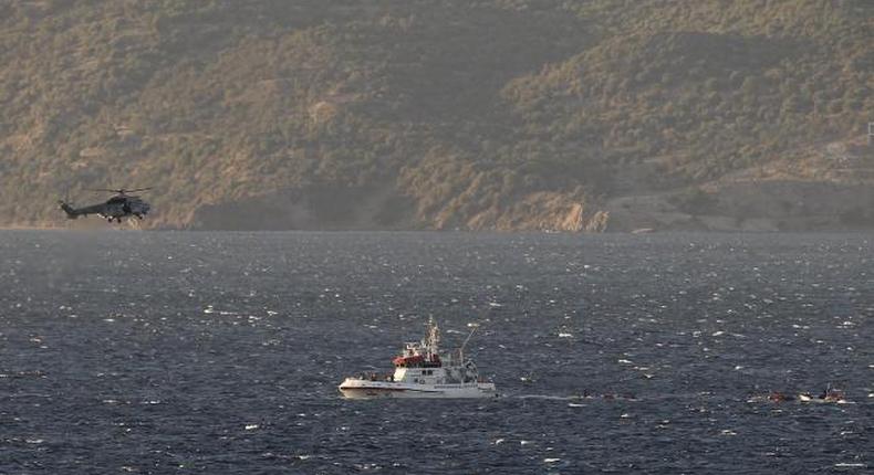 Greece searches for 38 migrants off Lesbos, four children drown