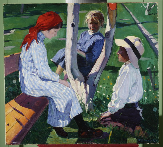 Zbigniew Pronaszko, "W sadzie" (ok. 1910)