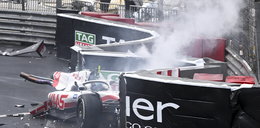 Koszmarny wypadek podczas Grand Prix Monako! Bolid przełamał się na pół, rywale zmartwieni pytali: Wszystko z nim ok?