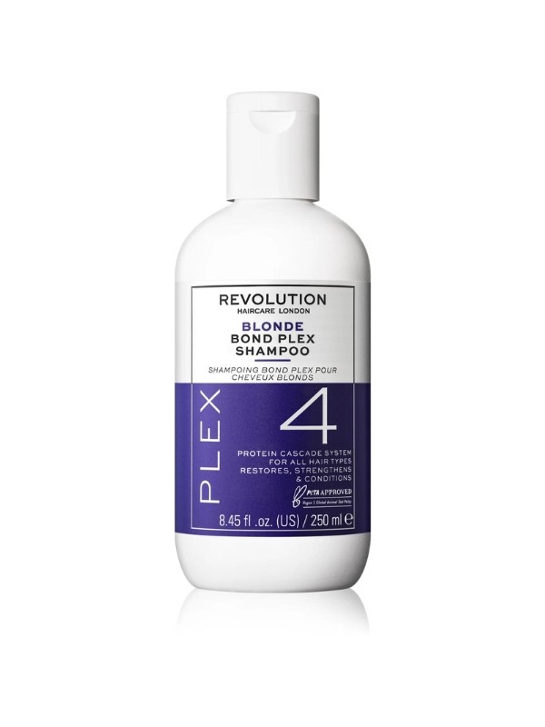 Plex4 sampon szőke hajra REVOLUTION 5999 Ft/250 ml (23,99 Ft/1 ml)