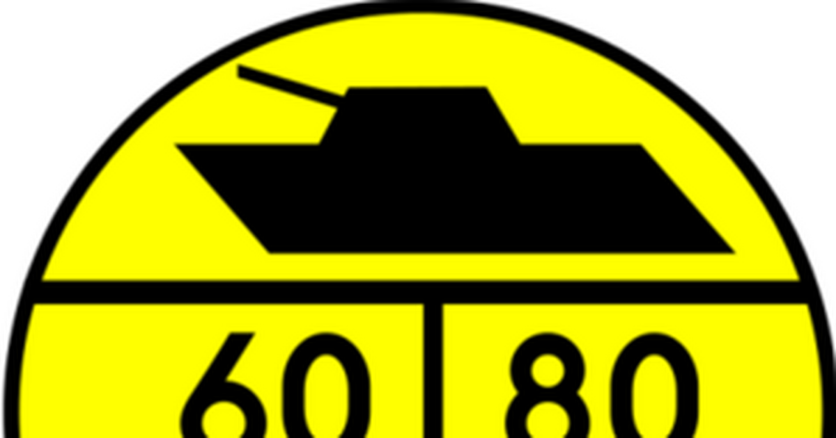 Żółte znaki z czołgami i liczbami - co oznaczają?
