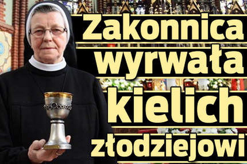 Zakonnica wyrwała kielich złodziejowi