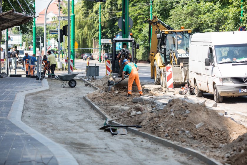 Budują ścieżkę rowerową na ul. Grunwaldzkiej