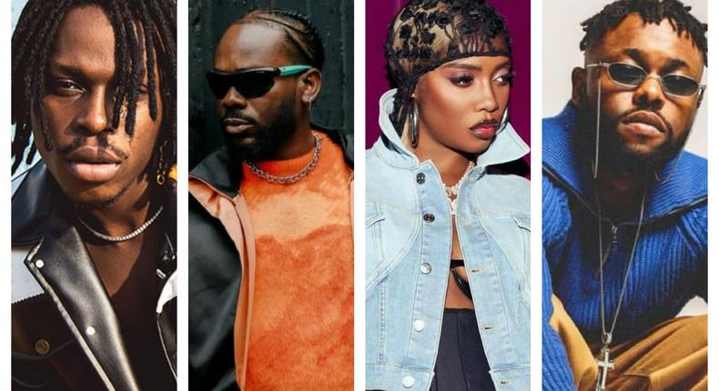 Fireboy, Adekunle Gold, Tiwa Savage, Lojay