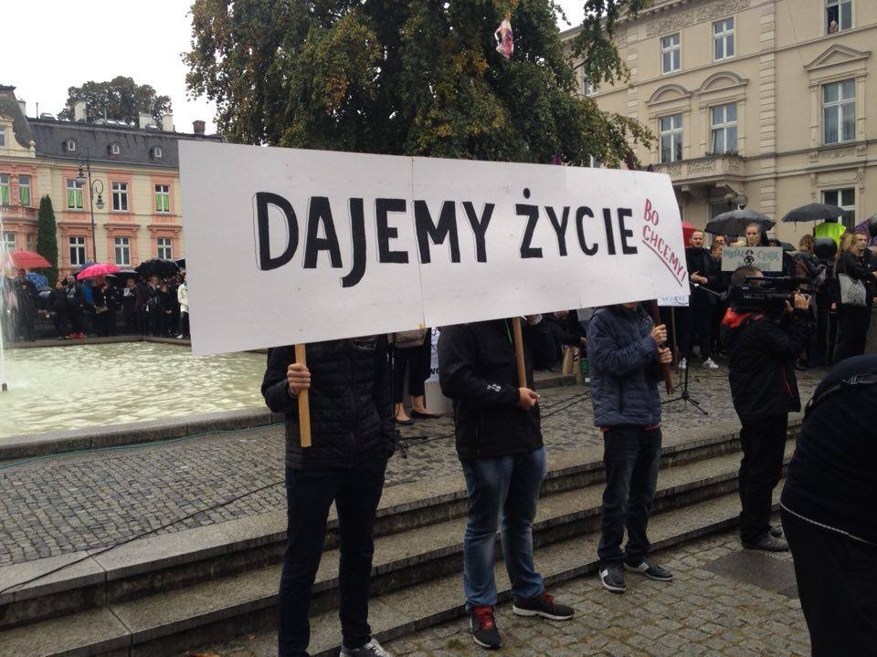 Ogromne tłumy na demonstracji w Zielonej Górze