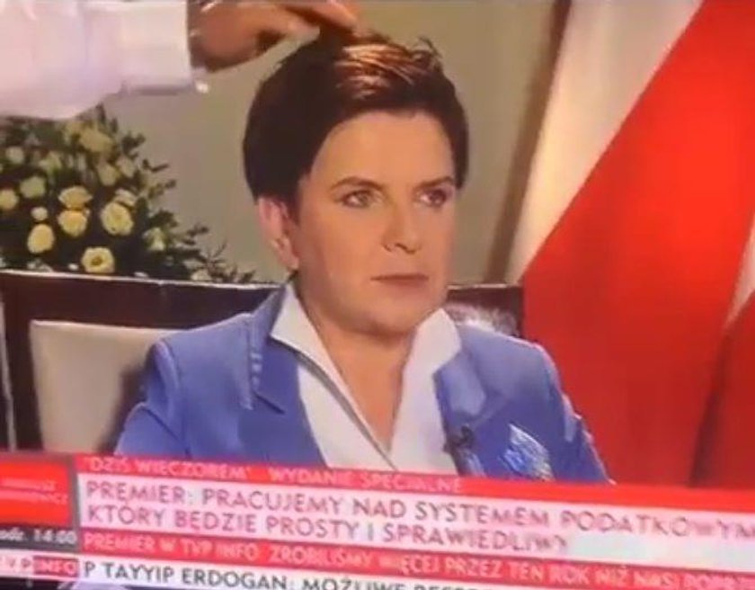 Zabawna wpadka z udziałem premier Beaty Szydło w TVP Info