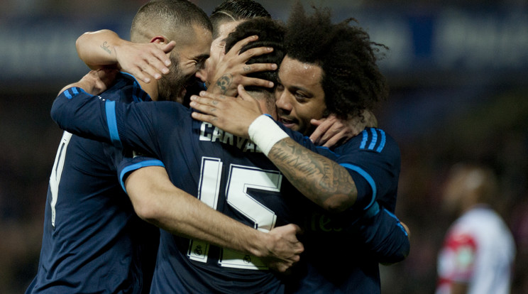 A Real jelenleg harmadik a bajnokságban /Fotó: AFP
