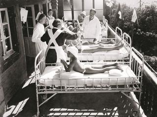 Sanatorium dla dzieci w Szwajcarii, 1951 r. 