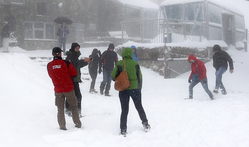 Śnieg w Tatrach