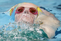 Australia's Seebohm competes in the women's 200m backstroke swimming heats during the Commonwealth Games in New Delhi