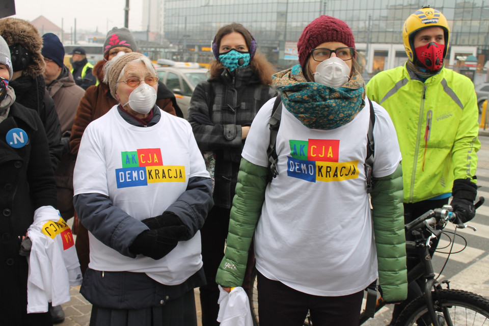 Protest antysmogowy Warszawa. Piotr Halicki 11