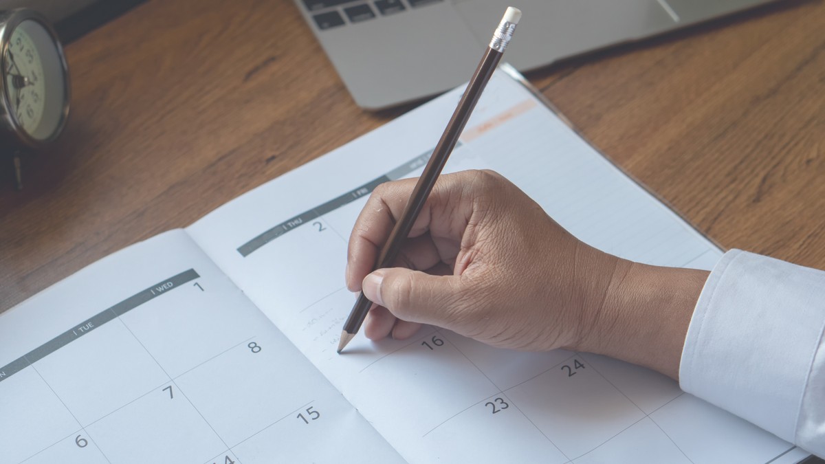 kalendarz, pracownik, dni wolne