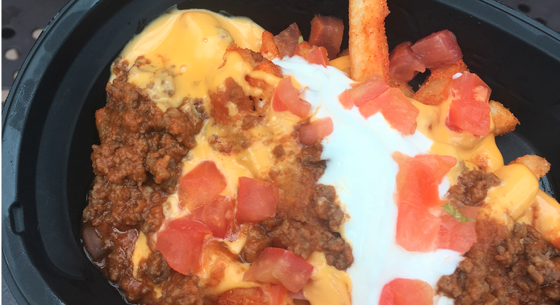 Taco Bell fries, Supreme-style, from a test last spring.