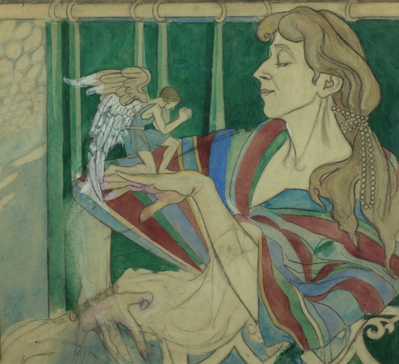 Maria Pawlikowska-Jasnorzewska - "Autoportret z elfem" (1920)