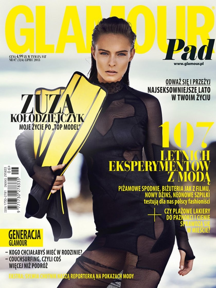 Zuza Kołodziejczyk na okładce "Glamour"