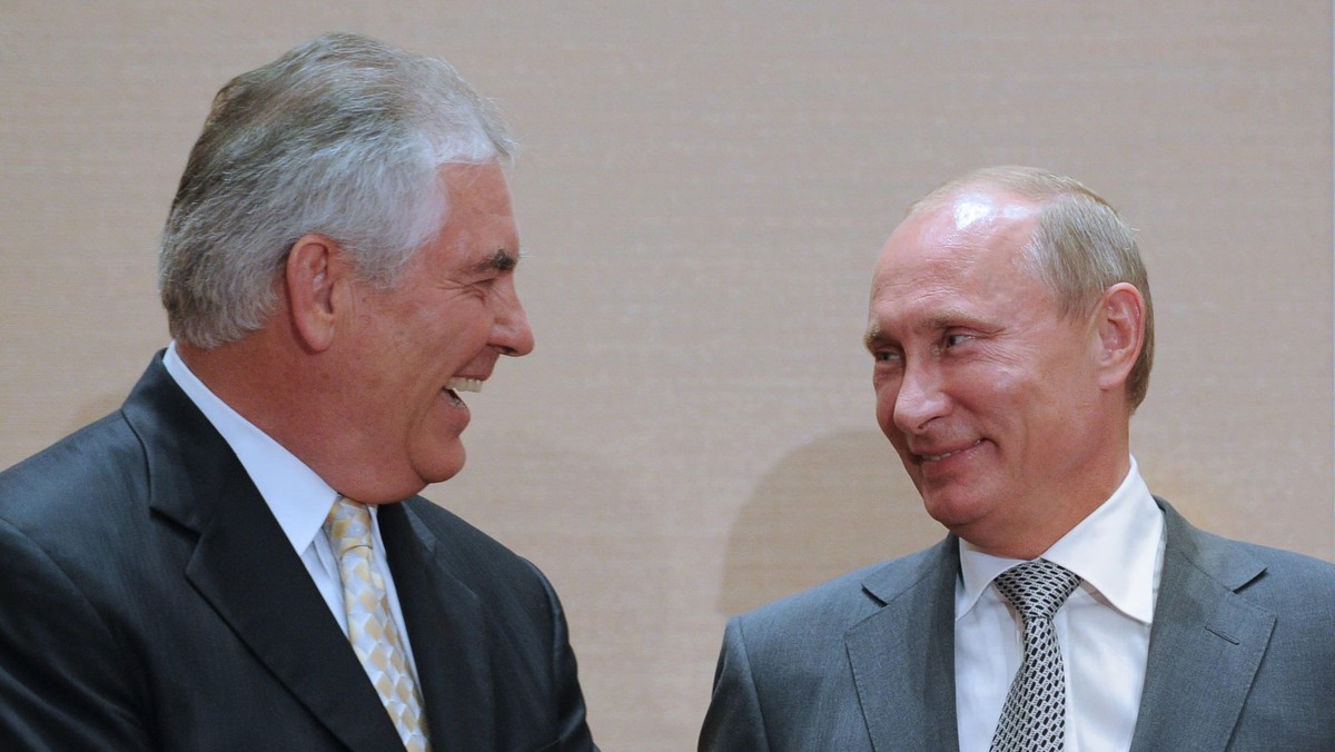 Rex Tillerson Władimir Putin