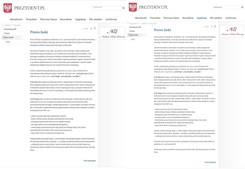 Informacja o prawie łaski na stronie prezydenta została zmieniona. Coś przybyło