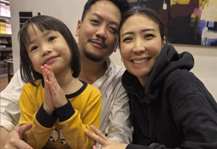 Najlepšia šéfkuchárka sveta s manželom a dcérkou.