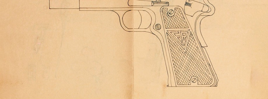 Vis wz.35 To legenda. Ten pistolet miała zawodowa kadra Wojska Polskiego. W piosence „Pałacyk Michla” uwiecznili go powstańcy warszawscy. Na rysunku instrukcja autorstwa Jerzego Janeckiego z 1944 r. dla żołnierzy NSZ.