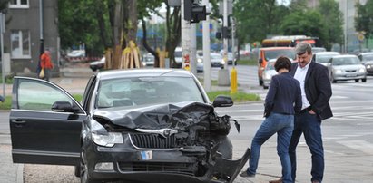 Auto znanego polityka rozbite!