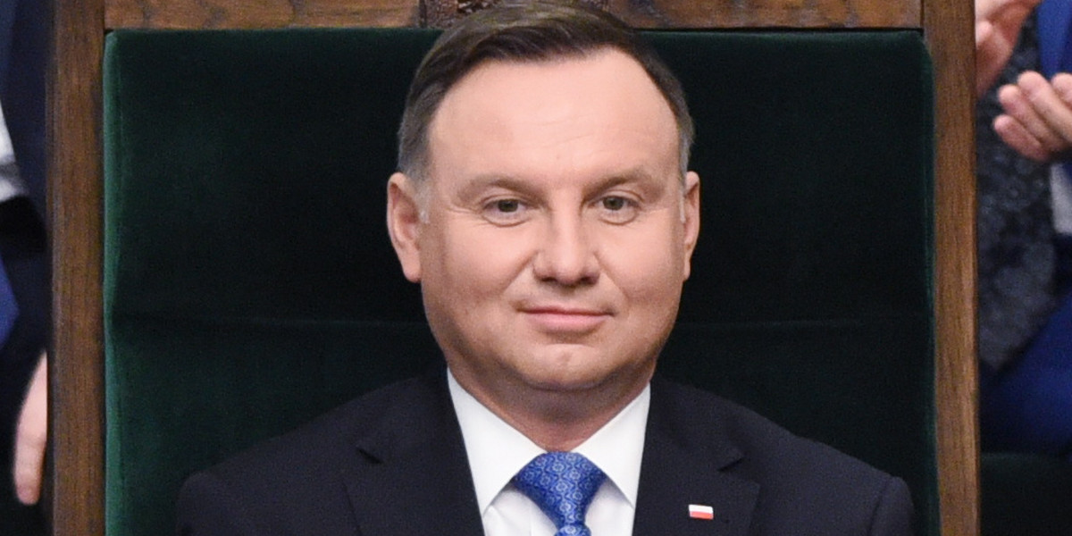Prezydent Andrzej Duda w Sejmie. 