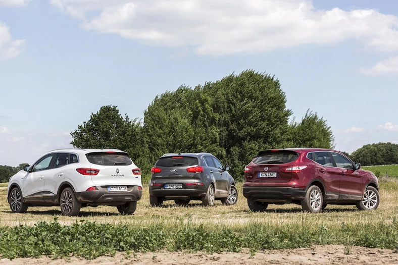 Kia Sportage, Nissan Qashqai, Renault Kadjar