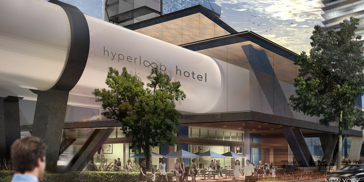 Tak mógłby wyglądać Hyperloop Hotel. Jego budowa to na razie mocno futurystyczny projekt