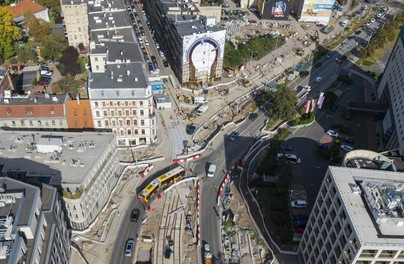 Remontują torowisko na Łokietka i Placu Św. Macieja