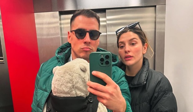 Anđela Jovanović i Mihail Dudaš sa sinom