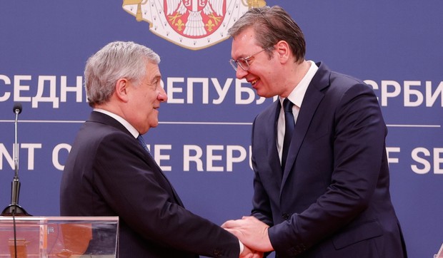 Antonio Tajani, Aleksandar Vučić