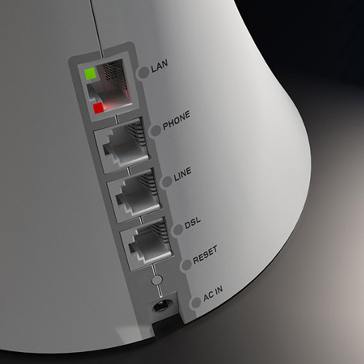 Bezprzewodowy router, w którym kwitną kwiaty