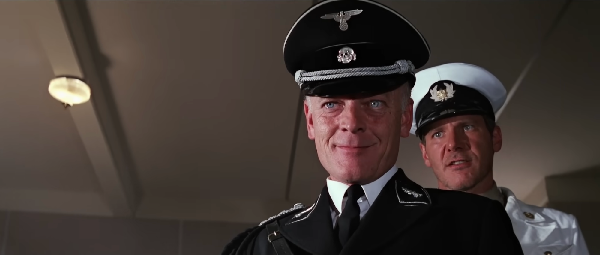 Britský herec Michael Byrne vo filme Indiana Jones a posledná krížová výprava.