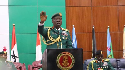 The Chief of Army Staff (COAS) Nigerian Army (NA) Lieutenant General Taoreed Lagbaja. [Twitter:@HQNigerianArmy]