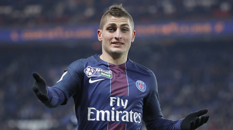 Elsőre Verratti sem értette, miért kapott sárga lapot /Fotó: AFP