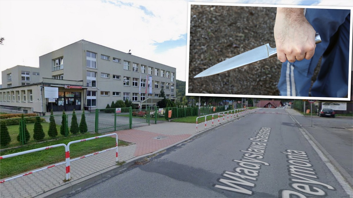Dziewczynki schroniły się w szkole w Limanowej. We