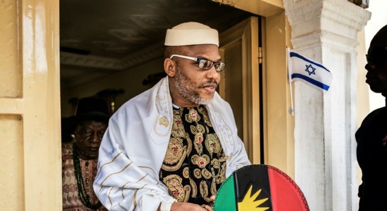 Nnamdi Kanu, the leader of the Indigenous People of Biafra (IPOB) movement