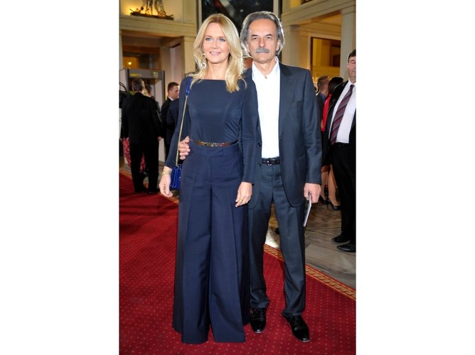 Gwiazdy na uroczystej premierze filmu '1920 Bitwa warszawska': Grażyna i Adam Torbiccy.