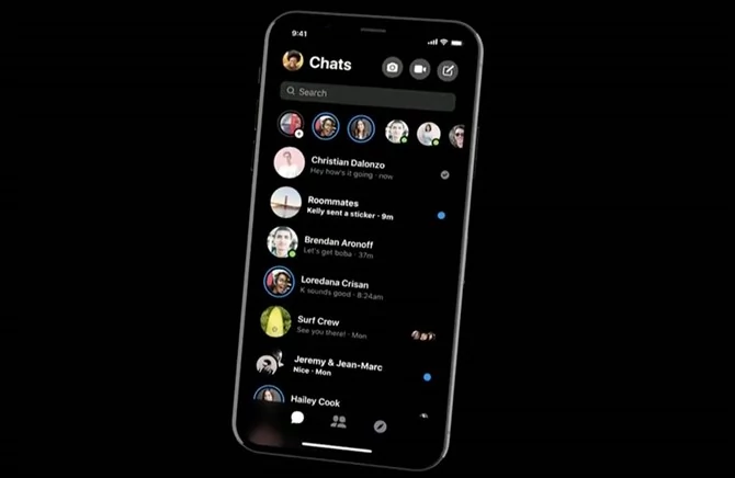 Facebook Messenger w nowej wersji pokazany na F8