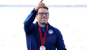 Blake Haxton won a bronze medal at the Paris paralympicsElsa/Getty Images