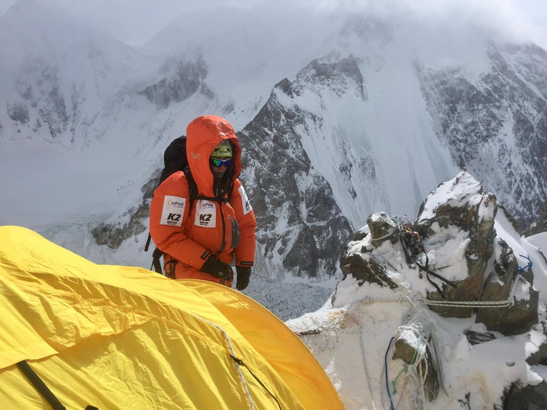 Magda podczas wyprawy na K2 