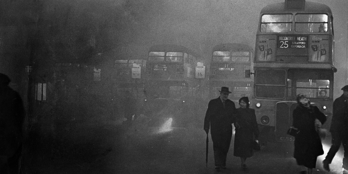 Wielki smog w Londynie.