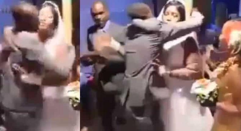 Angry groom beats best man, drags him out of wedding venue for hugging bride too affectionately (video)