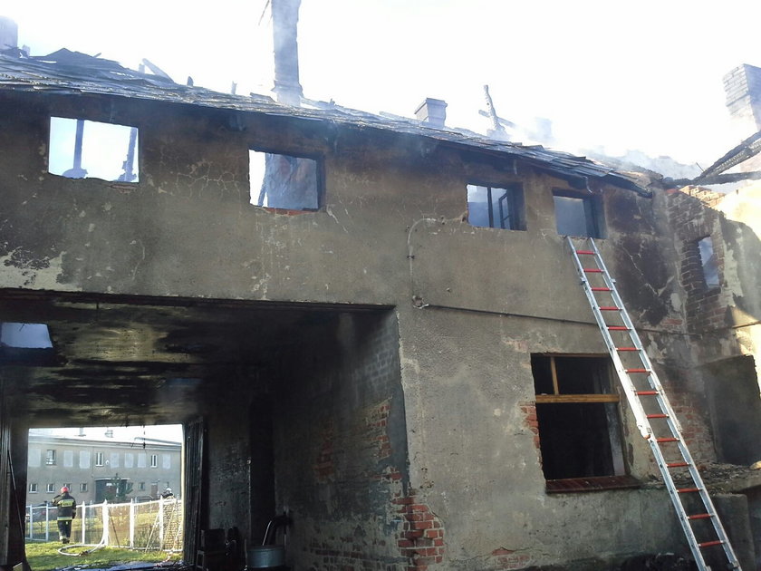Pożar w miejscowości Księże Pole na Opolszczyźnie 