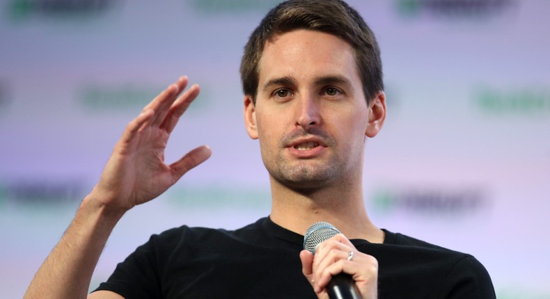 Evan Spiegel.Justin Sullivan/Getty Images